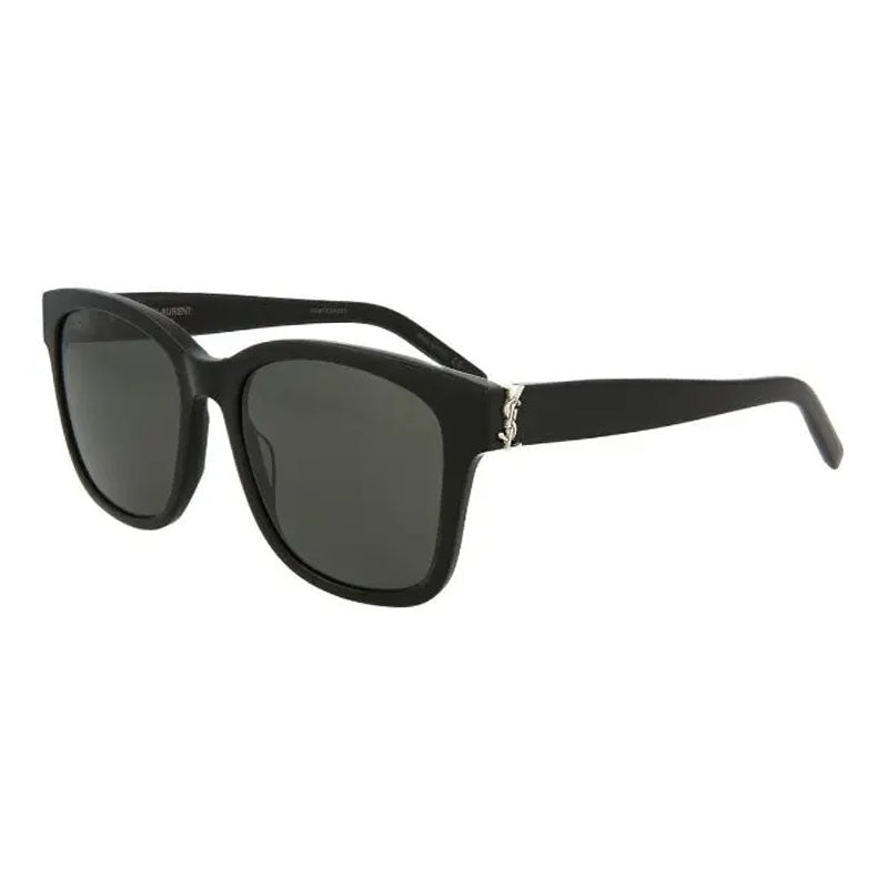 Saint Laurent SLM68 001 Shiny Black/Grey 54mm