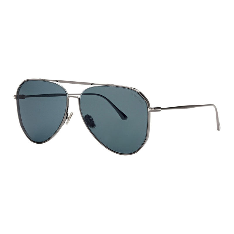 Tom Ford FT0853 12V Shiny Dark Ruthenium/Dark Teal