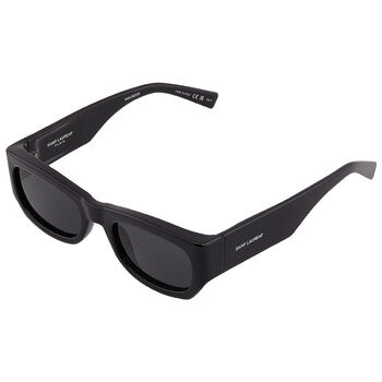 Saint Laurent Saint Laurent Dark Grey Rectangular Ladies Sunglasses SL 713 001 53