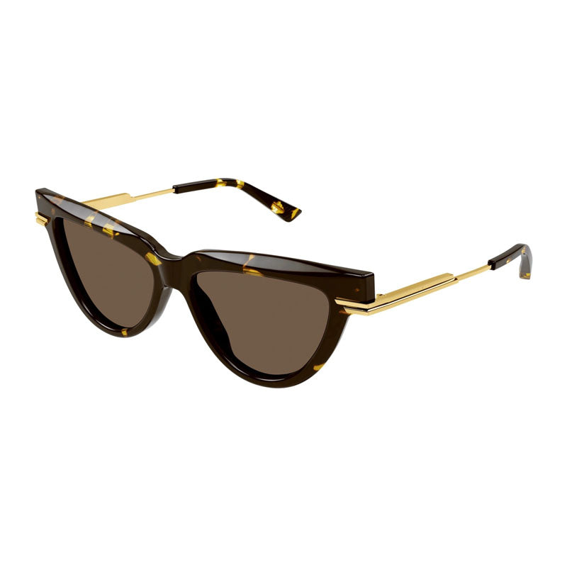Bottega Veneta BV1265S 002 Havana/Gold/Brown