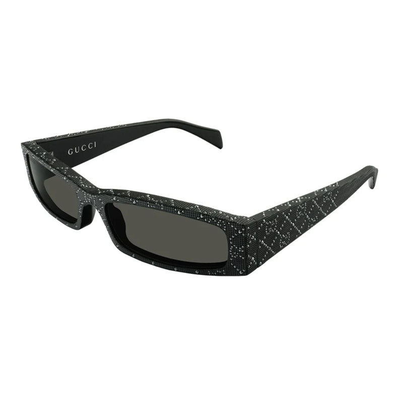 Gucci GG1778SA 004 Black with Metal Stud Detail/Grey 57mm