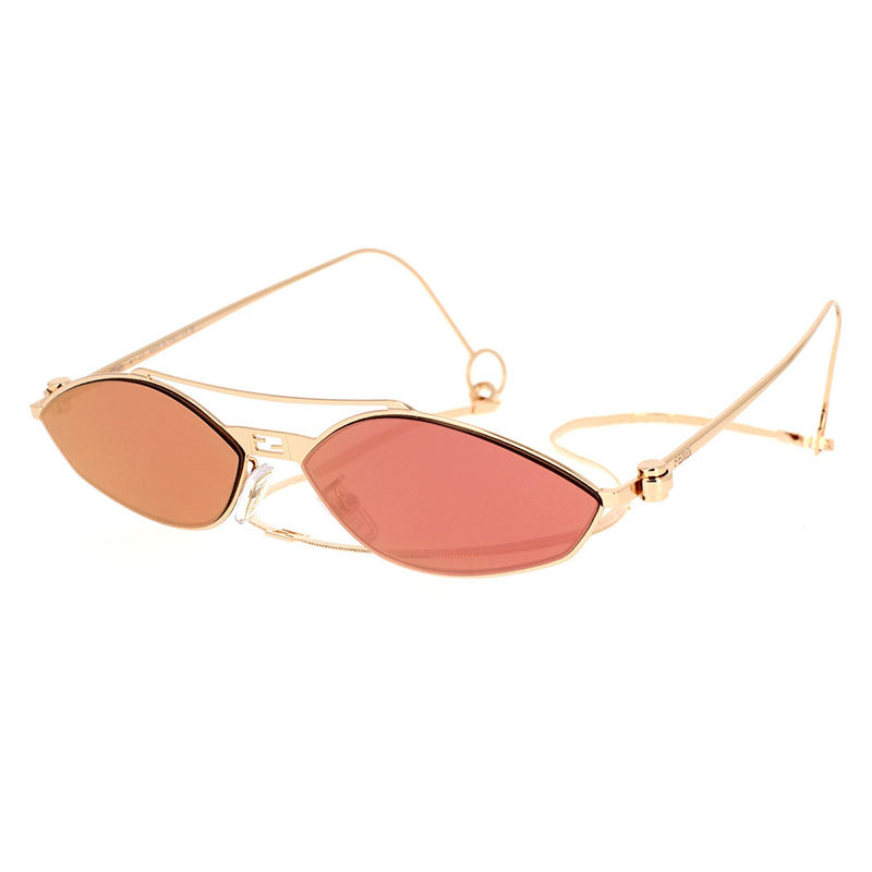 Fendi FE40114U-Y 33U Red Gold with Golden Chain/Bordeaux  display picture 2