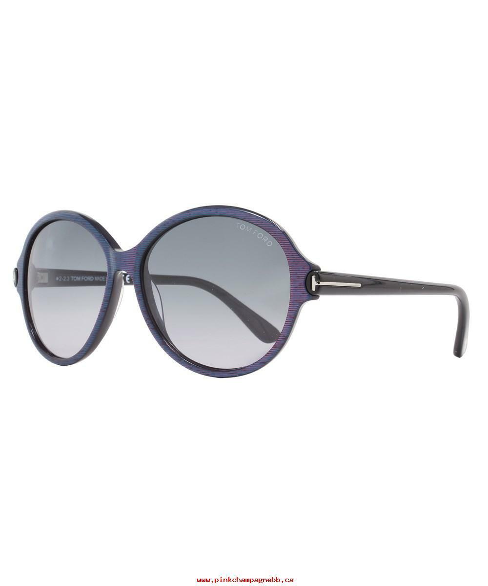NWT Tom Ford FT0343 Purple Round 83mm Sunglasses Tom Ford FT0343 Sunglasses | FREE Shipping - Go-Optic.com  main image 2