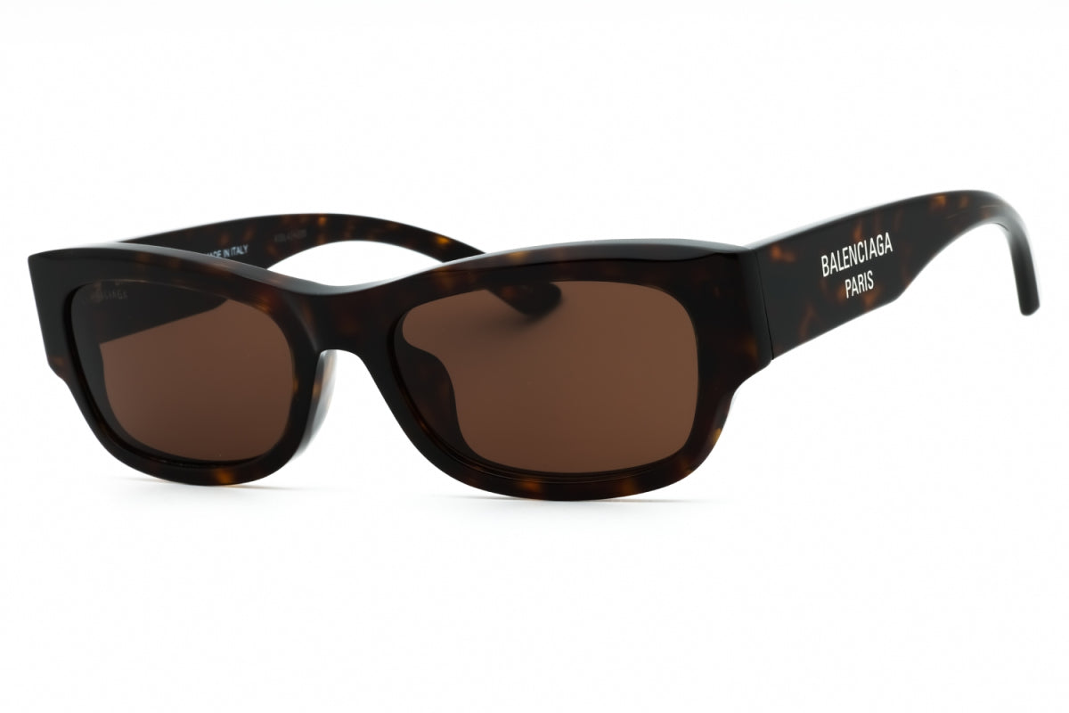 Balenciaga BB0390SK 002 Dark Havana/Brown 56mm
