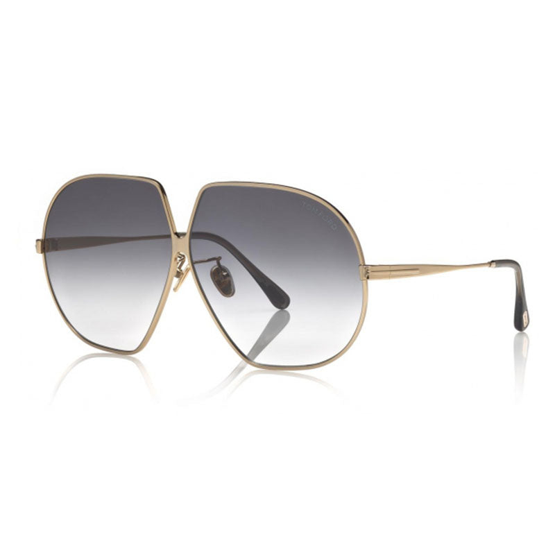 Tom Ford FT0785 28B Shiny Gold/Smoke Gradient 66mm