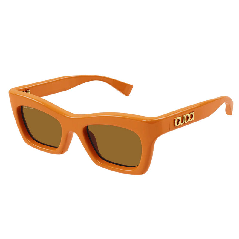 Gucci GG1773S 004 BRAND NEW Sunglasses Orange Brown Cat Eye Unisex Gucci Men AUTHENTIC Sunglasses Orange Brown Cat Eye GG1773S  main image 3
