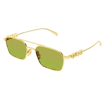 Gucci Gucci Green Pilot Unisex Sunglasses GG1804S 002 54
