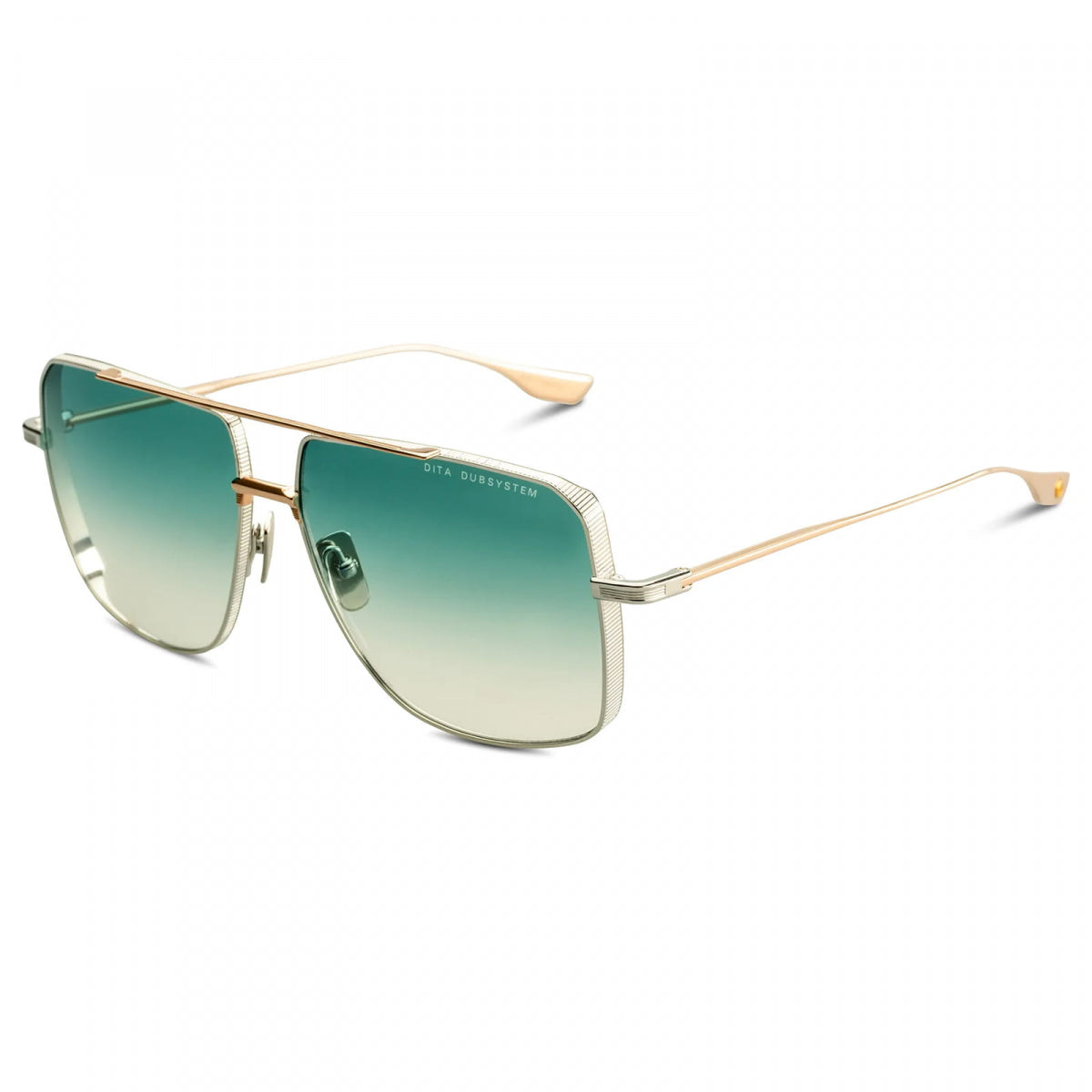 Dita DUBSYSTEM-DTS-157-A 03 Silver - Rose Gold/Dark Turquoise to Clear Gradient 63mm