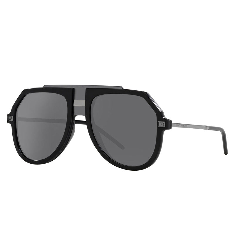 Dolce & Gabbana DG6195 501/6G Black Gunmetal/Grey Mirrored Black