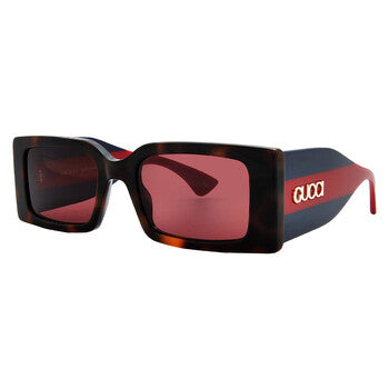Gucci Gucci Red Rectangular Ladies Sunglasses GG1860S 002 52