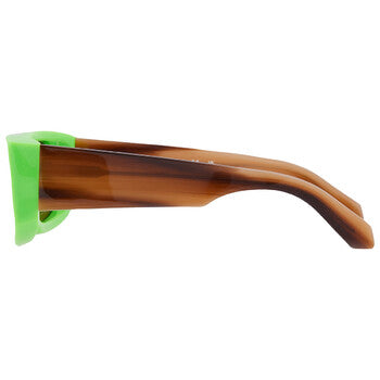 Off-White Off-White Lucio Brown Rectangular Unisex Sunglasses OERI039 5964 54