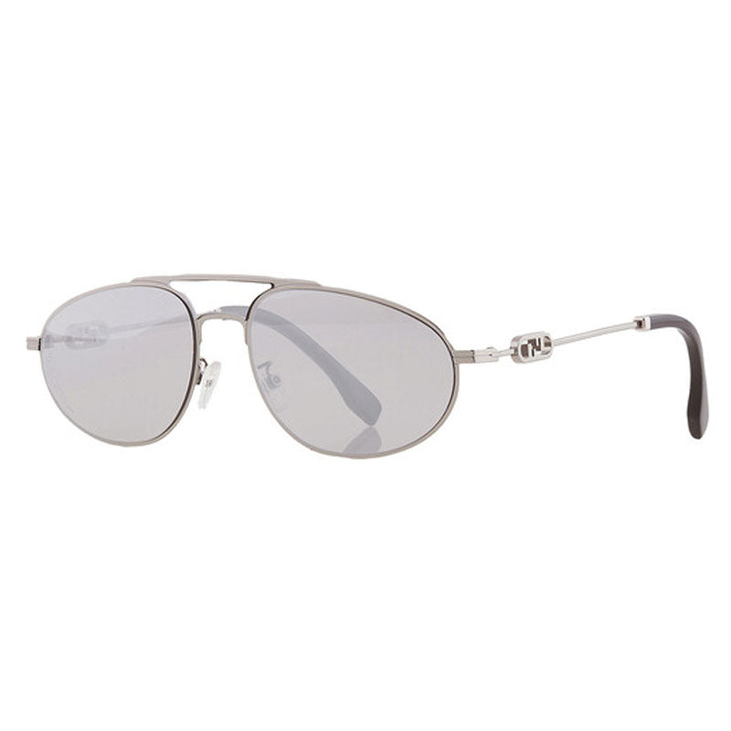 Fendi FE40072U 14C Light Ruthenium/Silver Mirror 57mm