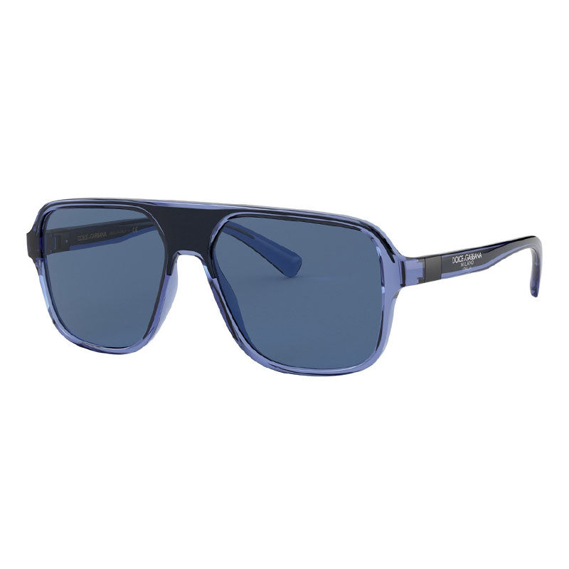 Dolce & Gabbana DG6134 325880 Transparent Blue Black/Dark Blue 57mm