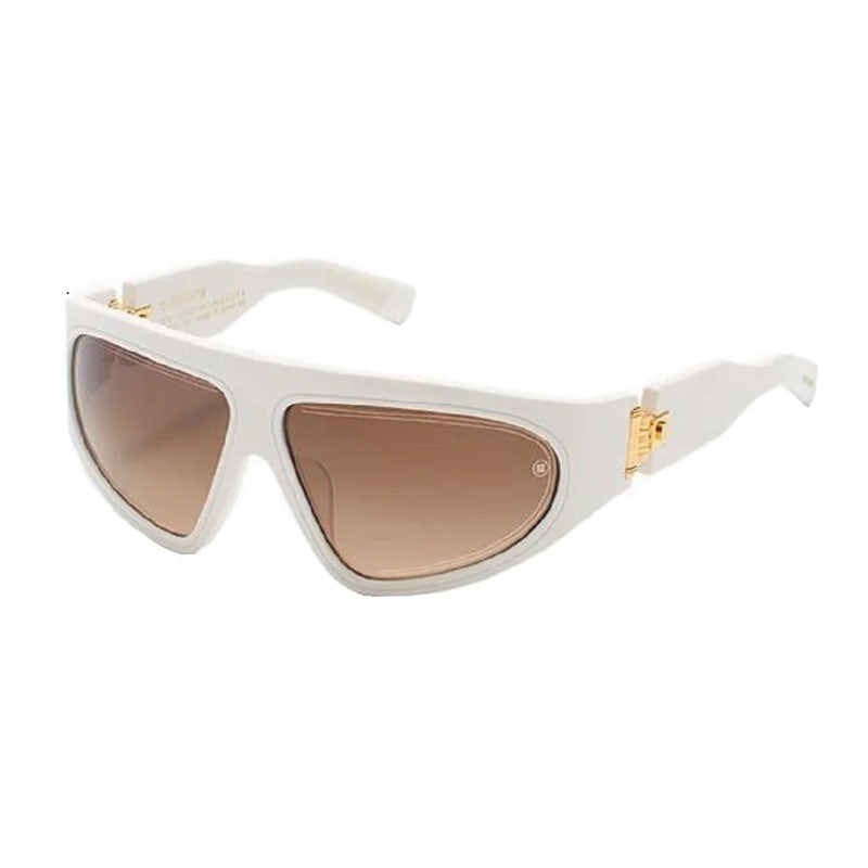Balmain B-ESCAPE BPS-143 E Matte White/Yellow Gold/Dark Brown Gradient