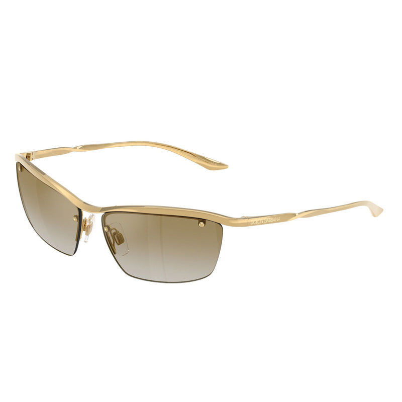 Dolce & Gabbana DG2307 02/6E Gold/Light Brown Gold Mirror