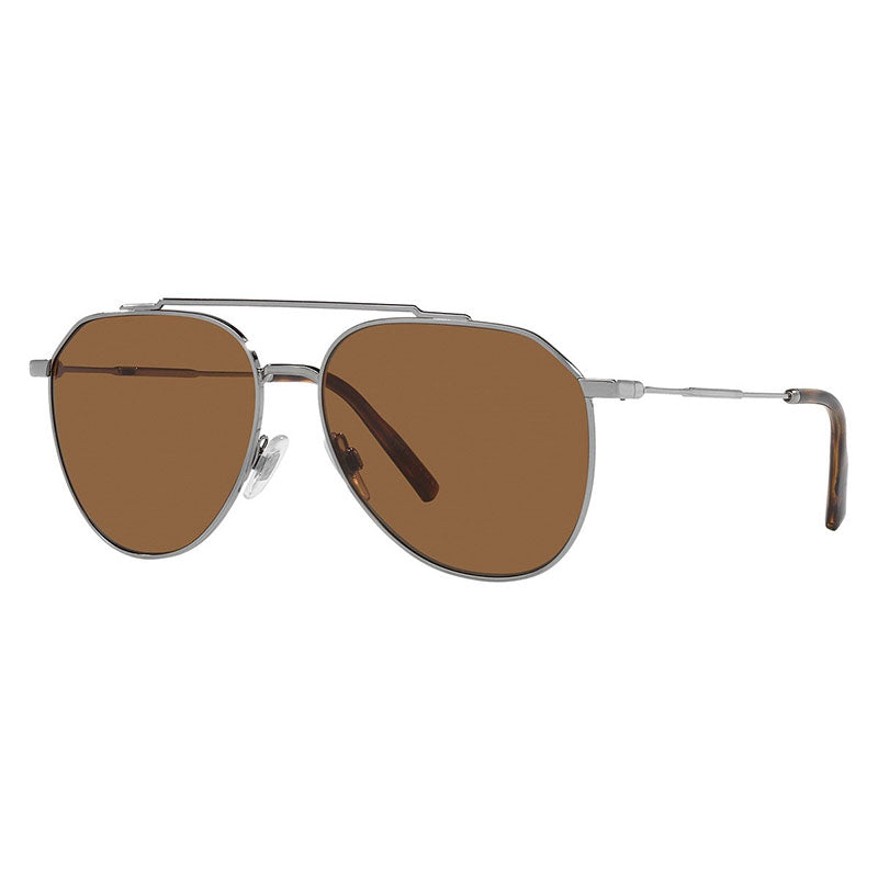 Dolce & Gabbana DG2296 04/73 Gunmetal/Brown 58mm