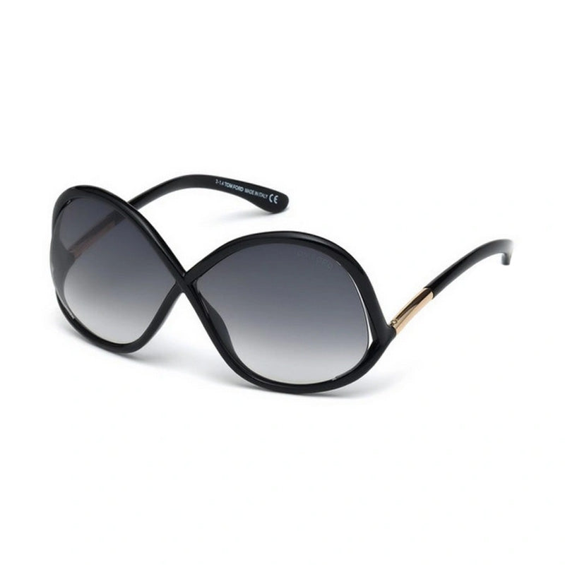 Tom Ford FT0372 01B Shiny Black/Smoke Gradient Mirror 64mm