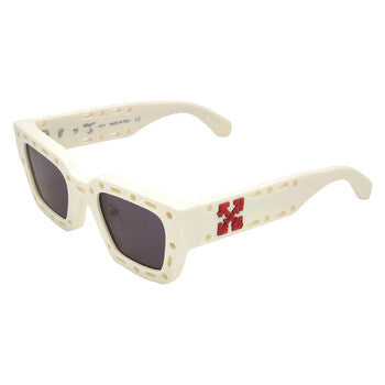 Off-White Off-White Mercer Grey Square Unisex Sunglasses OERI026 0107 48