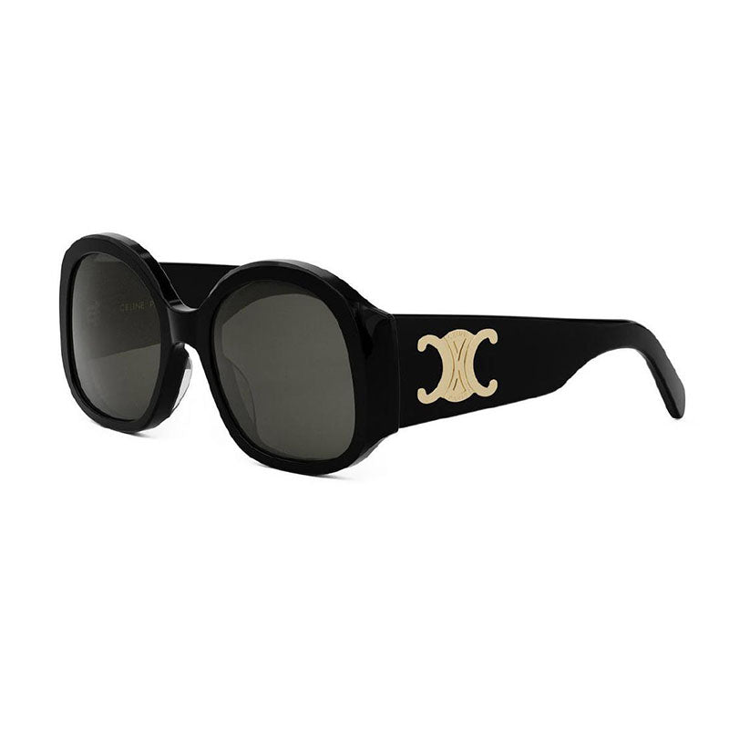 Celine CL40305U 01A Shiny Black/Grey 54mm