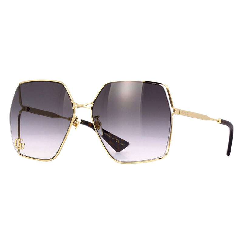 Gucci GG0817S 006 Gold/Gradient Grey