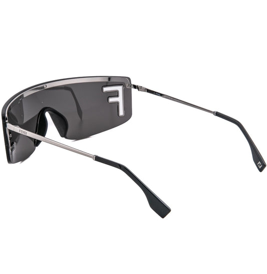 Fendi FENDI-FE40168U-14A-00 SHINY LIGHT RUTHENIUM / SMOKE 00MM FENDI SUNGLASSES