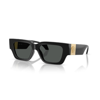 Versace Versace Grey Rectangular Ladies Sunglasses VE4497U GB1/87 53