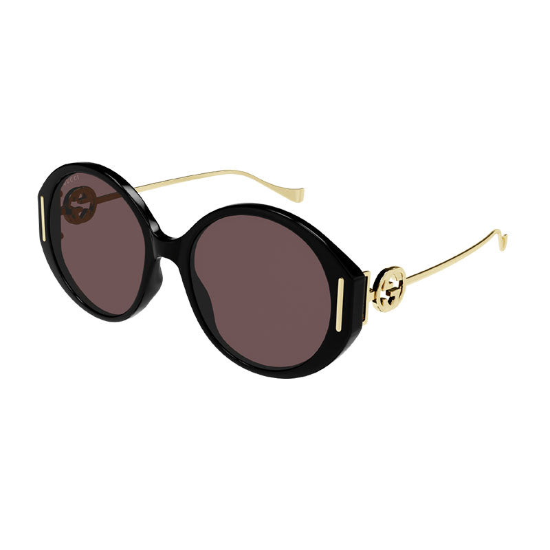Gucci GG1202S 001 Black/Gold/Brown 57mm