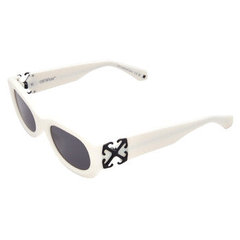 Off-White Off-White PALMER Dark Grey Oval Unisex Sunglasses OERI14E 0107 52