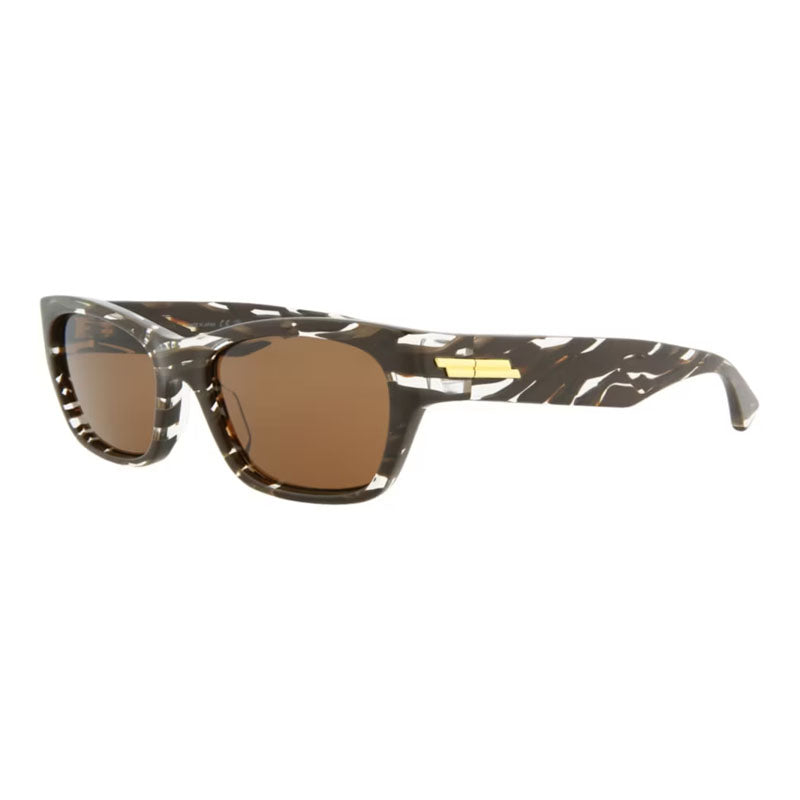 Bottega Veneta BV1143S 003 Striped Brown/Brown