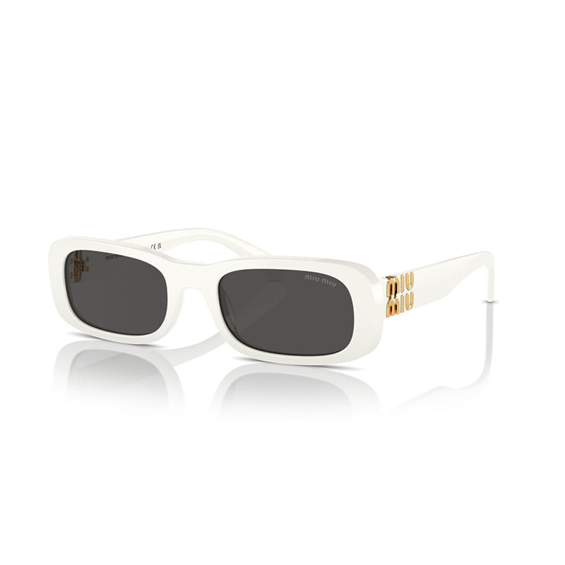 Miu Miu MU08ZS 1425S0 White Ivory/Dark Grey