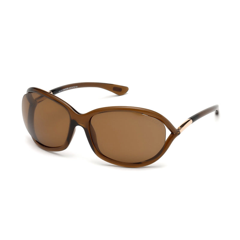 Tom Ford FT0008 48H Transparent Dark Brown/Polarized Brown 61mm