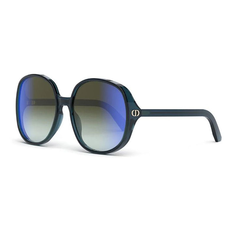 Dior DDOLL R1U 30C6 Translucent Blue/Khaki Gradient Blue Mirrored Flash 62mm