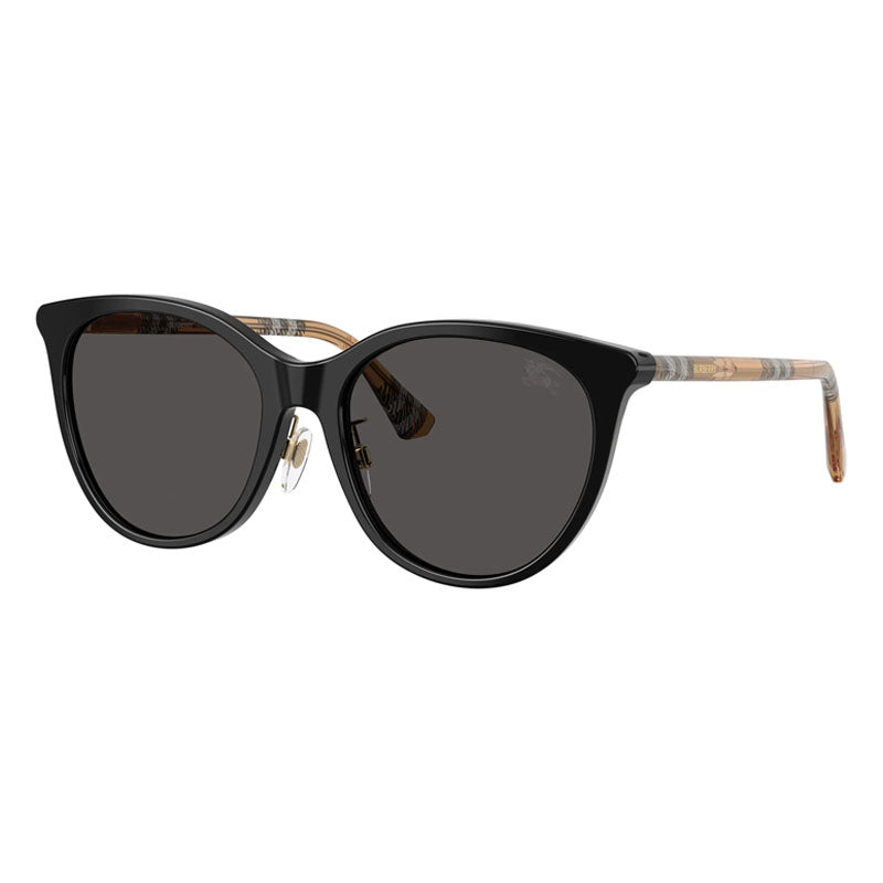 Burberry BE4464D 416187 Black/Check Sand/Dark Grey 56mm
