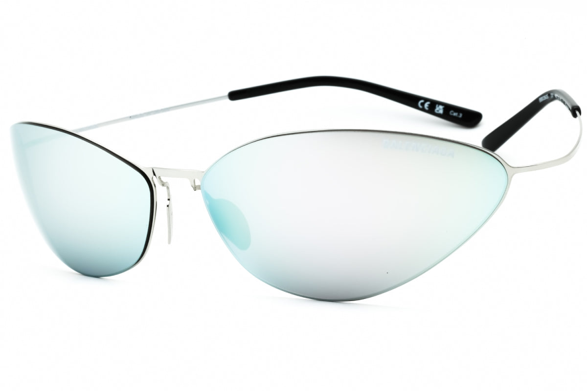 Balenciaga BB0350S 004 Silver/Silver Mirror 68mm