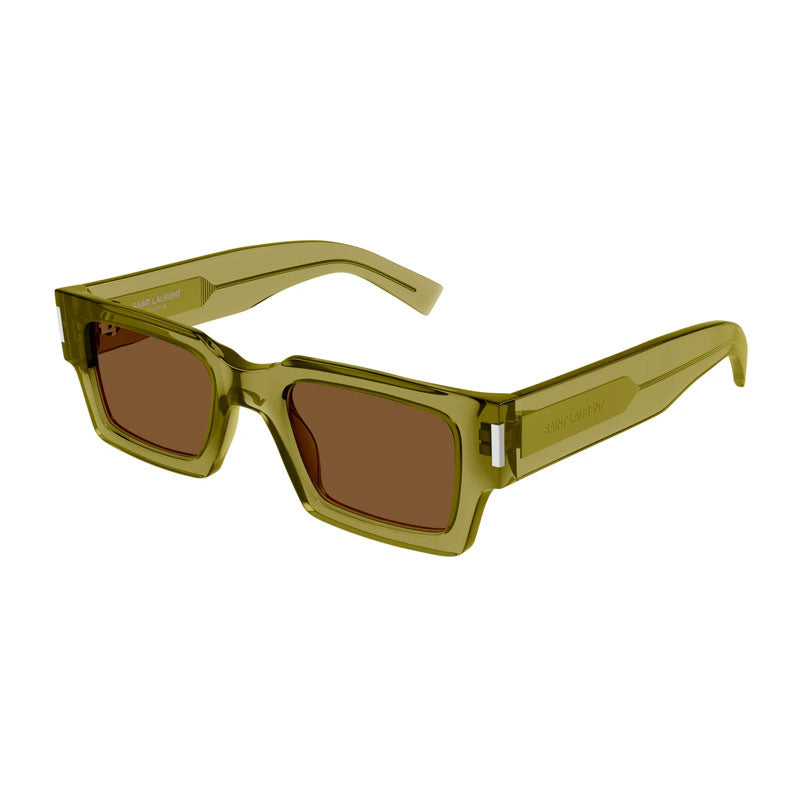 Saint Laurent SL572 008 Transparent Green/Brown 50mm