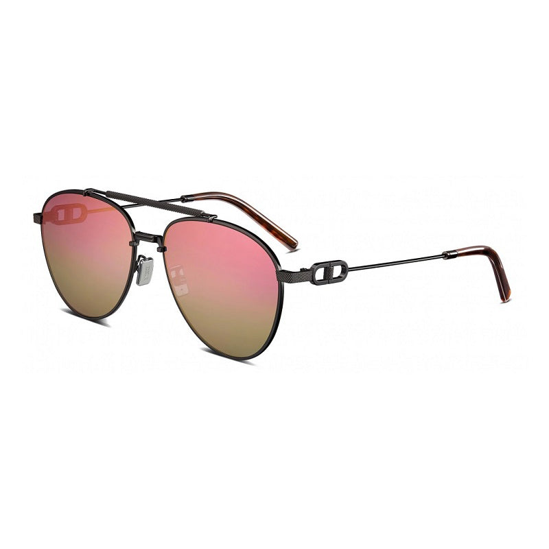 Dior CDLINKR1U H4L2 Gunmetal/Pink to Gold Gradient Mirror 56mm
