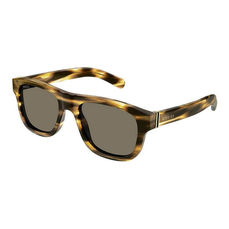 Gucci GG1509S 002 Striped Dark Havana/Brown 54mm