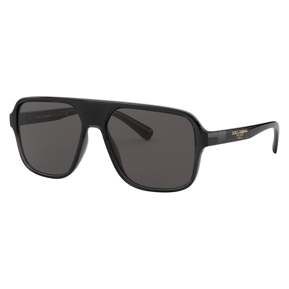 Dolce & Gabbana DG6134 325787 Transparent Grey Black/Dark Grey 57mm