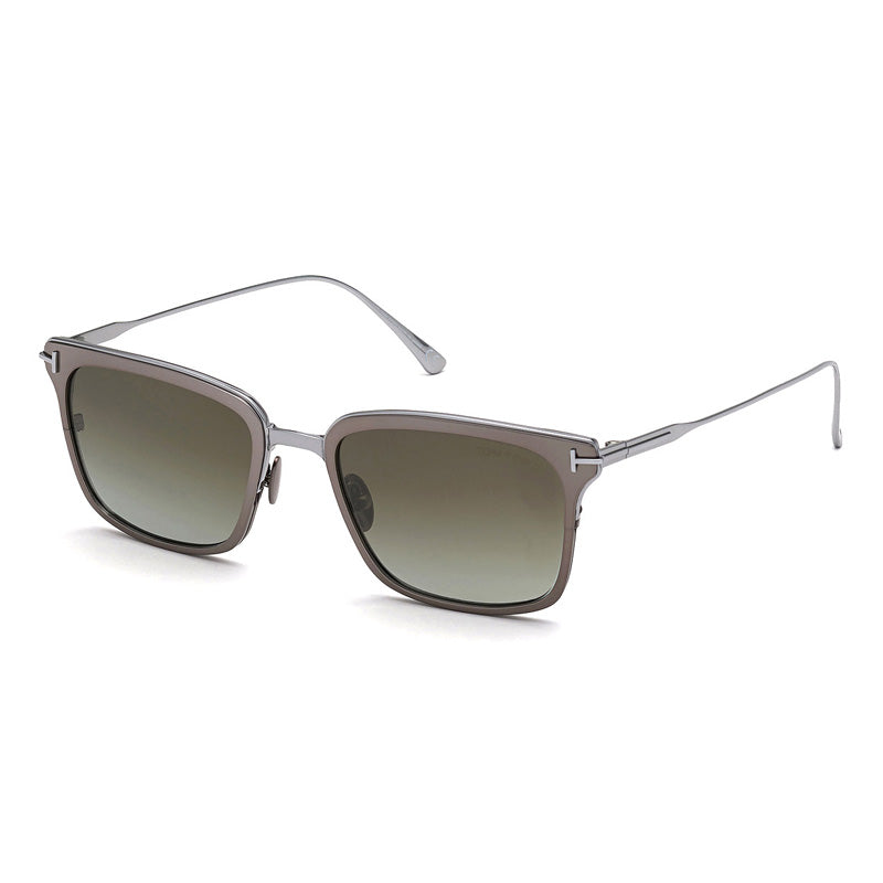 Tom Ford FT0831 12Q Dark Ruthenium with Palladium/Gunmetal Flash 54mm