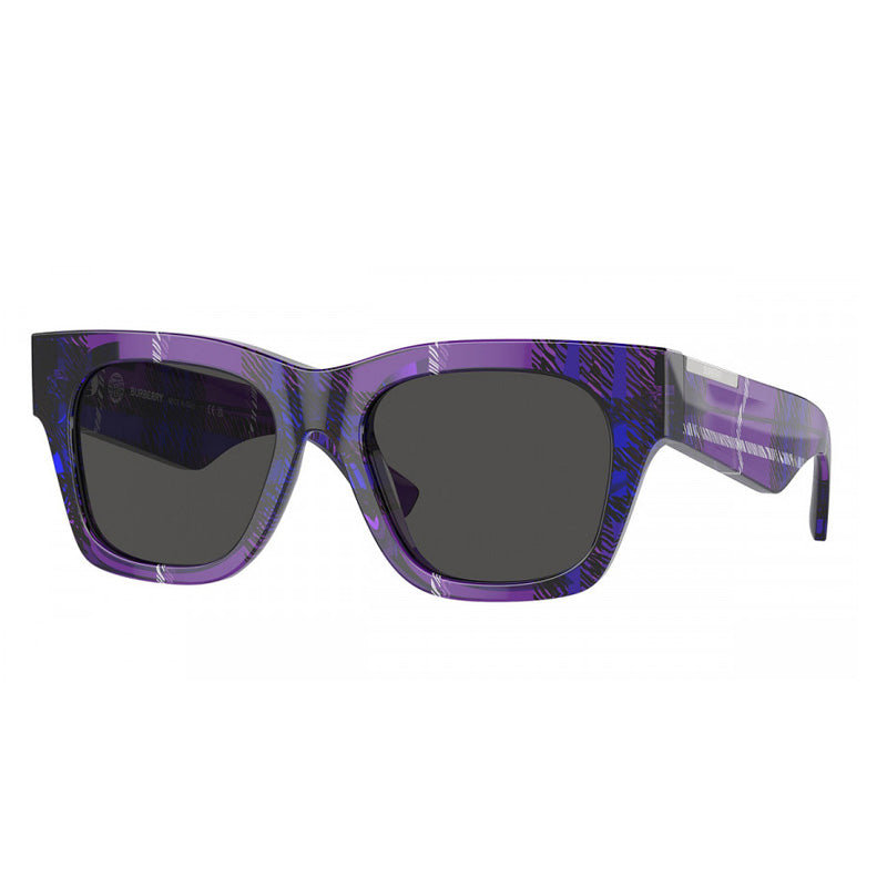 Burberry BE4424 411387 Check Violet/Dark Grey 52mm