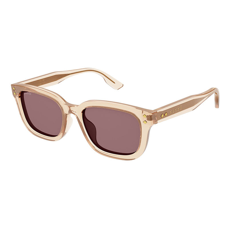 Gucci GG1605SK 004 Shiny Transparent Light Orange/Solid Brick 54mm