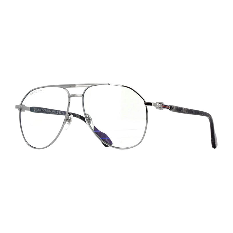 Gucci GG1220S 006 Silver/Transparent To Blue Photochromic 59mm