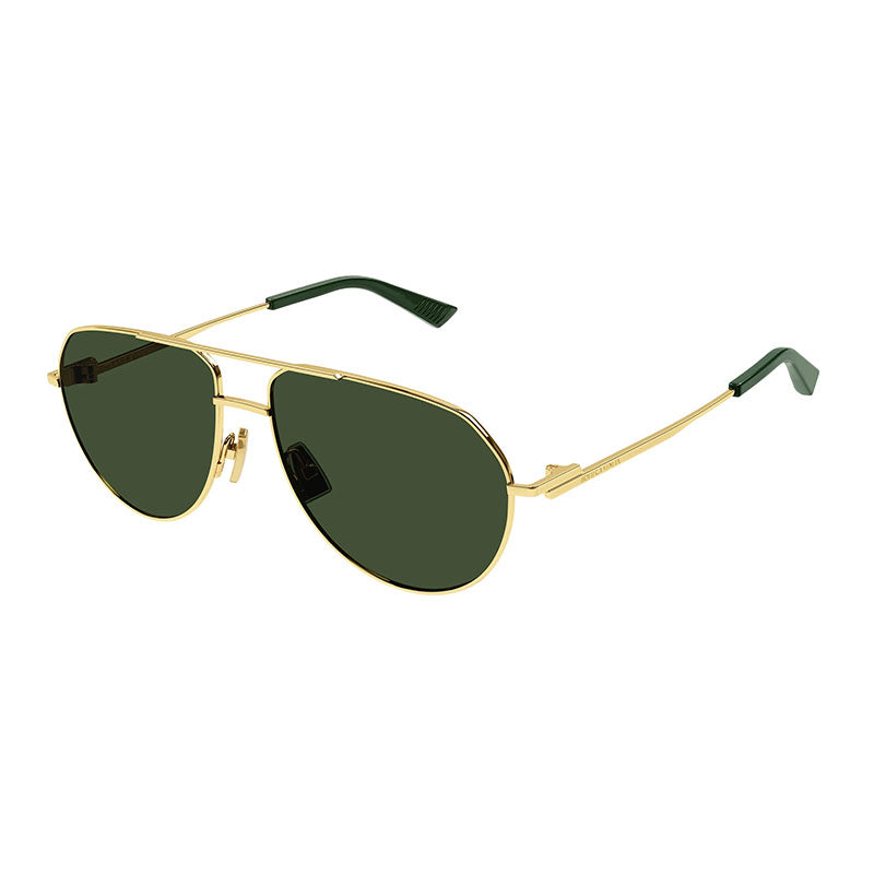 Bottega Veneta BV1302S 003 Gold/Green
