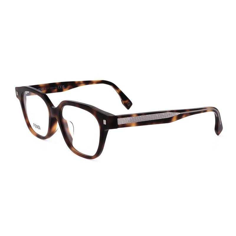 Fendi FE50048F 053 Shiny Havana/Clear Demo Lens 54mm