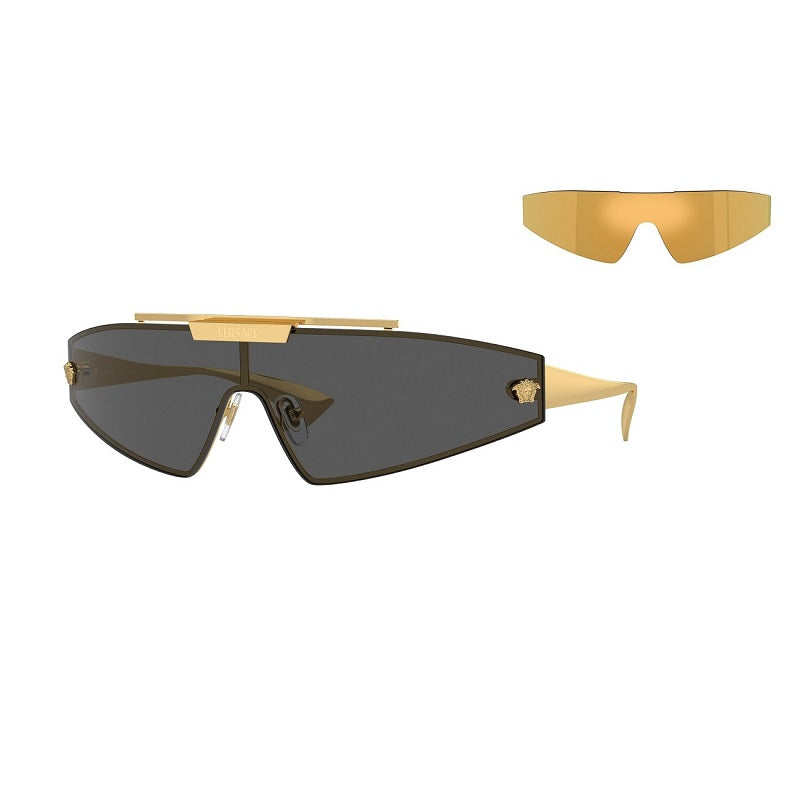 Versace VE2265 100287 Gold/Dark Grey/Mirror Gold 44mm