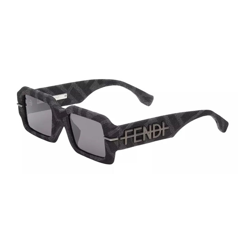 Fendi FE40074U 05A Grey Monogram/Grey 52mm