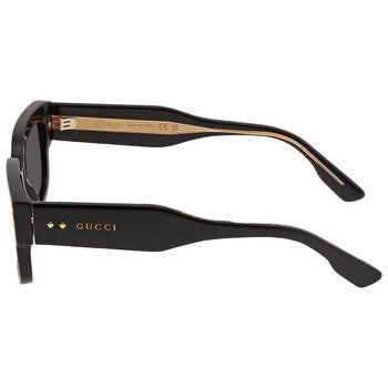 Gucci Gucci Grey Rectangular Men's Sunglasses GG1218S 001 56