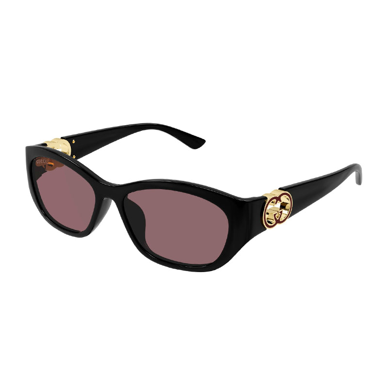 Gucci GG1826SK 007 Black/Light Burgundy 57mm