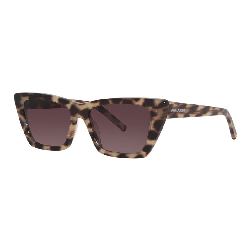 Saint Laurent SL276MICA 036 Beige Havana Leopard/Violet Gradient 53mm
