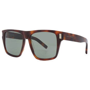 Saint Laurent Saint Laurent Green Square Ladies Sunglasses SL 424 003 56